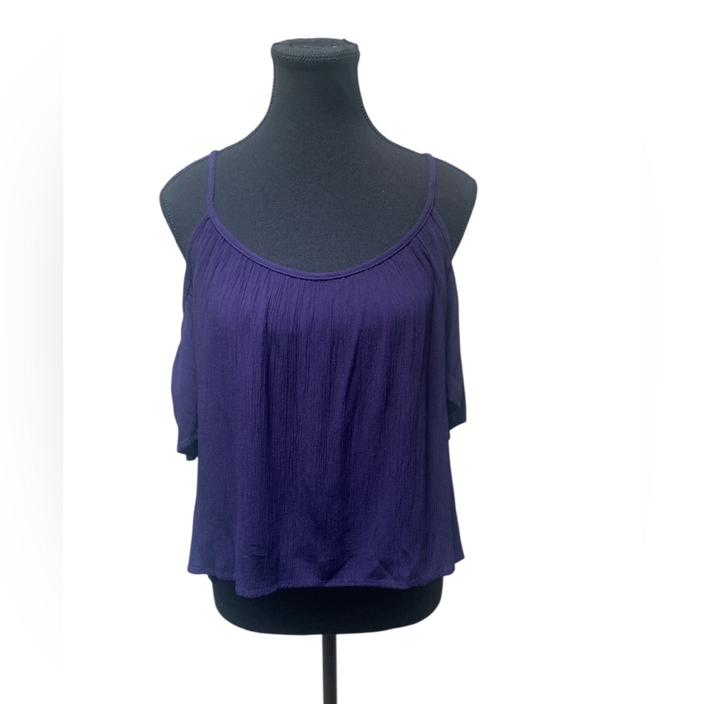 One Clothing Navy Cold Shoulder Camisole Top S GUC